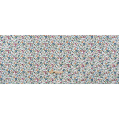 Liberty Fabrics Tana Lawn® - Rachel Multi Pastel - LIght Blue, Pink and Green Flowers and Foliage