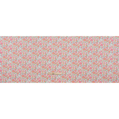 Liberty Fabrics Tana Lawn® - Betsy Light Pink - Pink, Baby Blue and Greenish Beige Floral