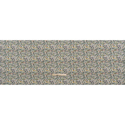 Liberty Fabrics Tana Lawn® - Wiltshire Green - Olive, Sky Blue and Brown Leaves and Berries Full