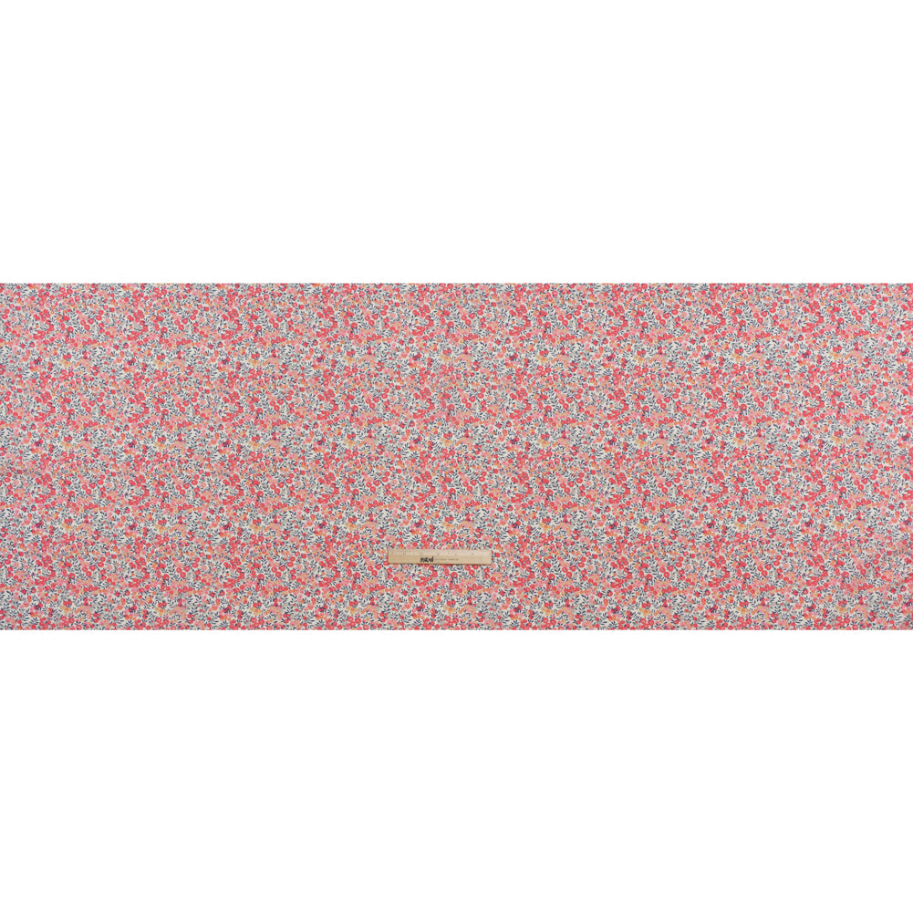 Liberty Fabrics Tana Lawn® - Wiltshire Light Pink - Baby Pink, Coral and Blue Leaves and Berries