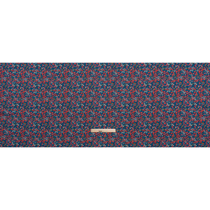 Liberty Fabrics Tana Lawn® - Wiltshire Dark Blue - Navy, Red and Blue Leaves and Berries
