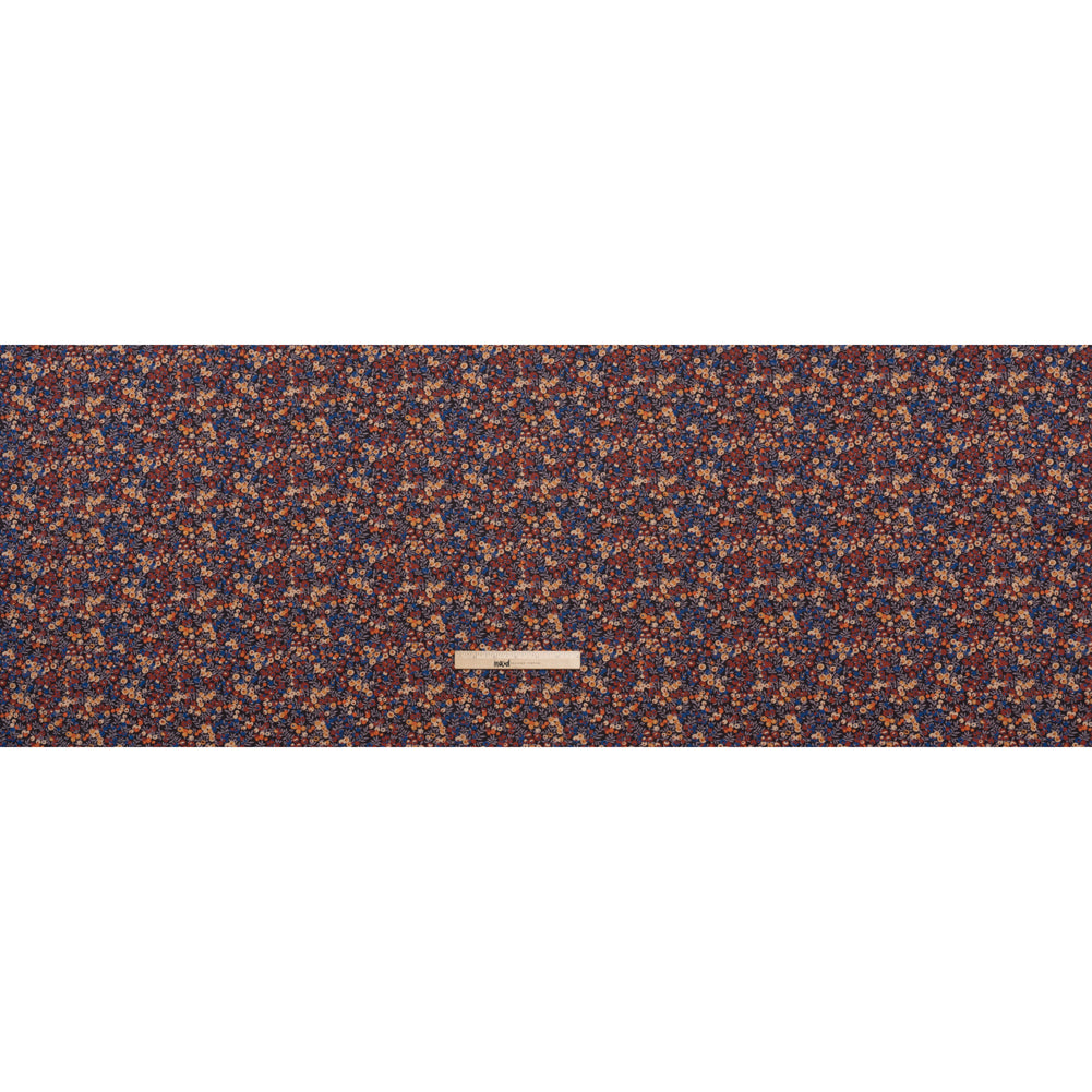 Liberty Fabrics Tana Lawn® - Wiltshire Rust - Rust Red, Orange and Blue Leaves and Berries Full