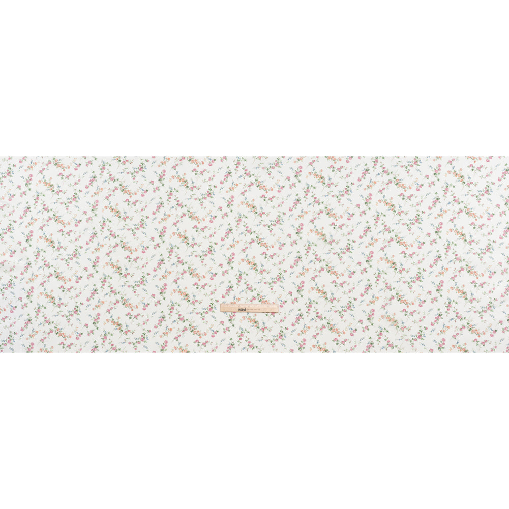 Liberty Fabrics Tana Lawn® - Elizabeth Multi Pastel - Baby Pink, Green and White Scattered Flowers