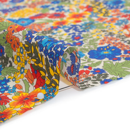 Liberty Fabrics Tana Lawn® - Margaret Annie Multi Bright - Blue, Red and Green Hand Drawn Florals