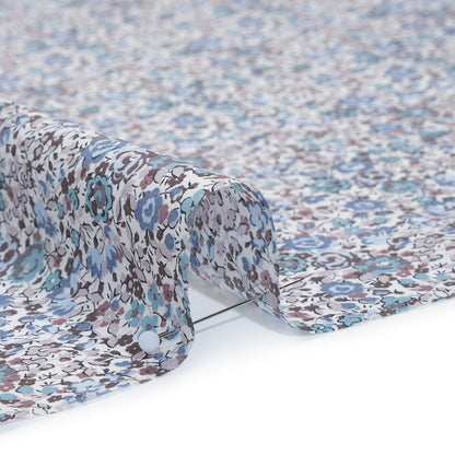 Liberty Fabrics Tana Lawn® - Emma and Georgina Light Blue - Pastel Blue, Sky and Taupe Floral