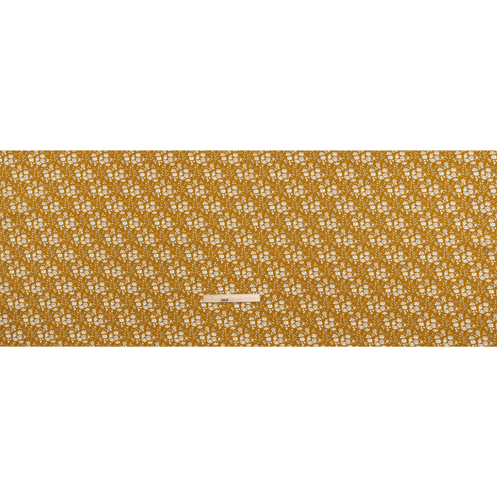 Liberty Fabrics Tana Lawn® - Capel Yellow - Yellow Ochre and White Outlined Florals Full