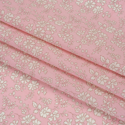 Liberty Fabrics Tana Lawn® - Capel Light Pink - Pale Pink and White Outlined Florals