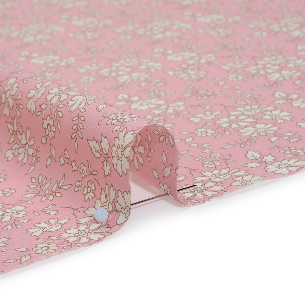 Liberty Fabrics Tana Lawn® - Capel Light Pink - Pale Pink and White Outlined Florals