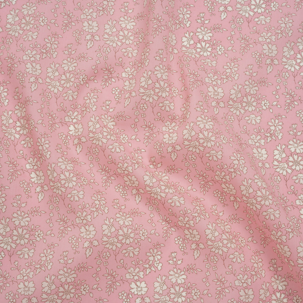 Liberty Fabrics Tana Lawn® - Capel Light Pink - Pale Pink and White Outlined Florals