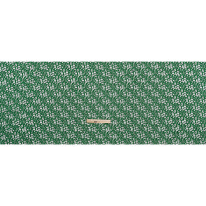 Liberty Fabrics Tana Lawn® - Capel Green - Kelly Green and White Outlined Florals