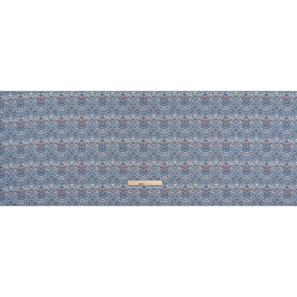 Liberty Fabrics Tana Lawn® - Strawberry Thief Spring Blue - Muted Blue Green, Navy and Red Birds, Berries and Flowers Full