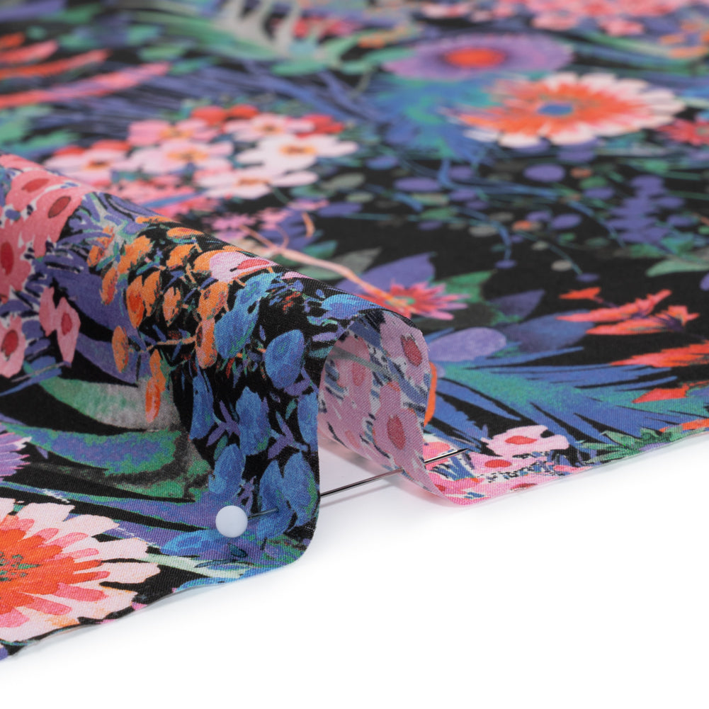 Liberty Fabrics Tana Lawn® - Tresco Purple - Blue Violet, Pink and Red Painted Floral