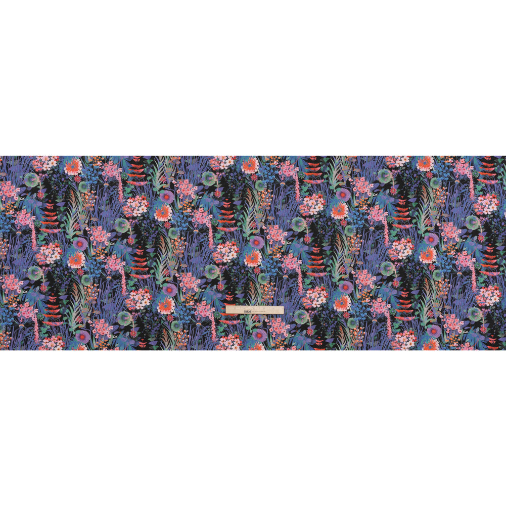 Liberty Fabrics Tana Lawn® - Tresco Purple - Blue Violet, Pink and Red Painted Floral