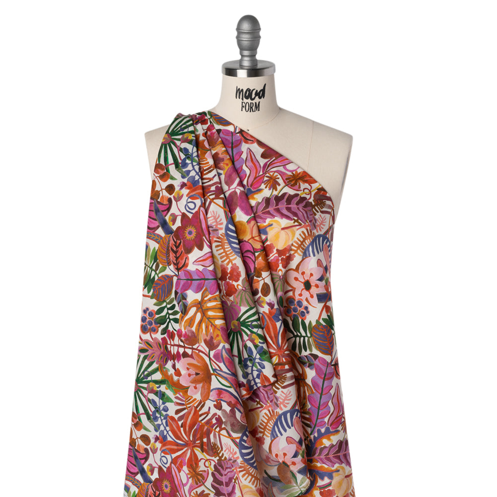 Liberty Fabrics Tana Lawn® - Jungle Trip Multi Bright - Pink, Purple and Green Tropical Plants