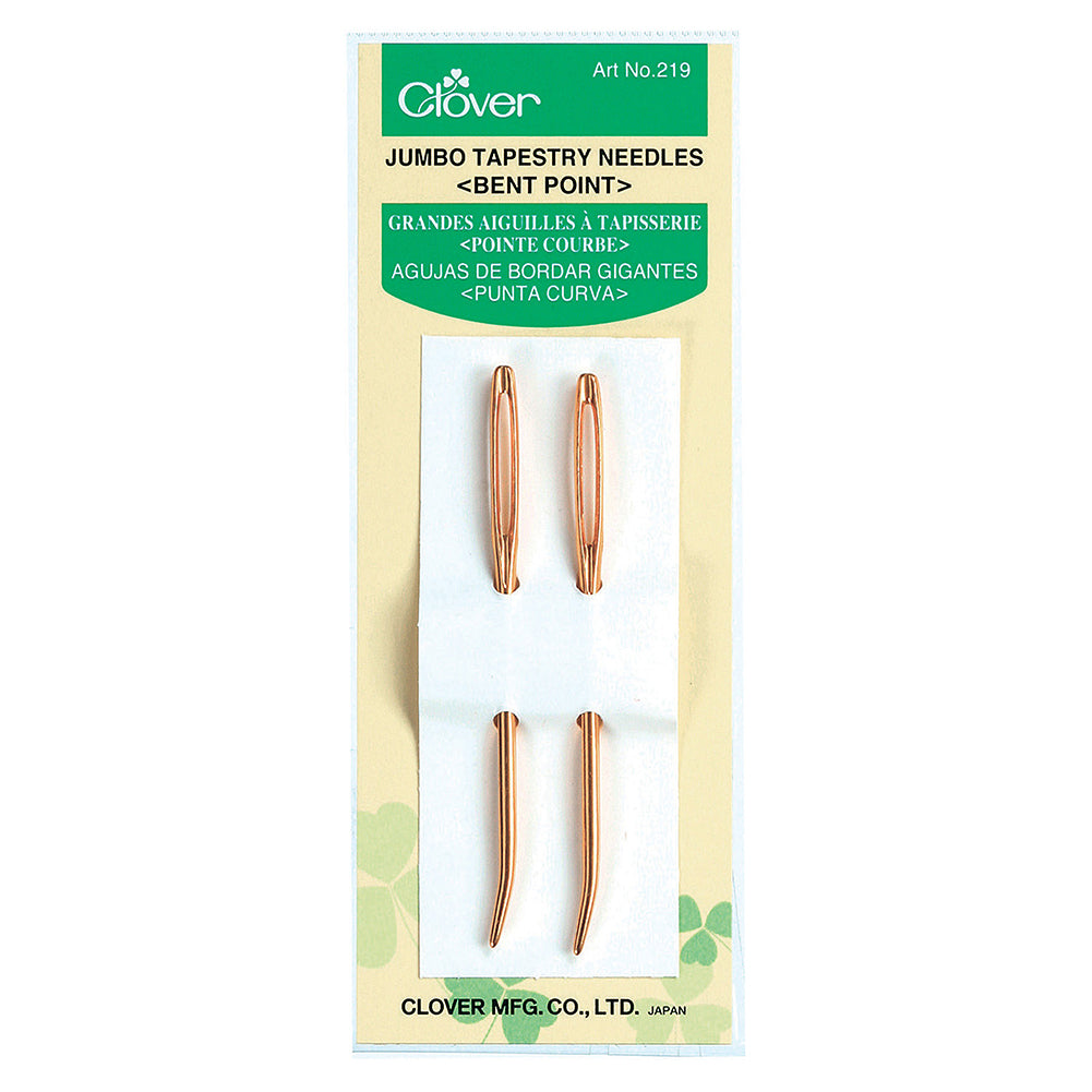 Clover Jumbo Bent Tip Tapestry Needles - 2 ct - Folded