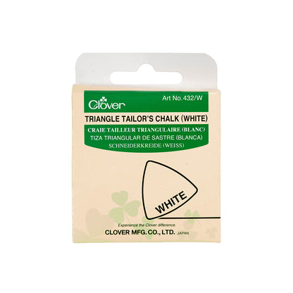 Clover Triangle Tailor's Chalk - White