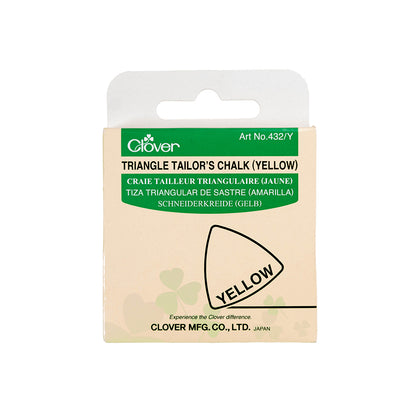 Clover Triangle Tailor's Chalk - Yellow