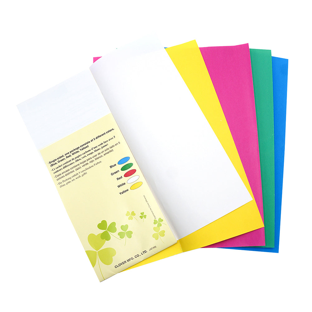Clover Chacopy Tracing Paper - Multi Color Pack - 5 Sheets, 12" x 10" - Detail