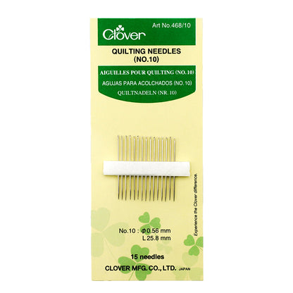 Clover Quilting Needles - Size 10 - 15 ct