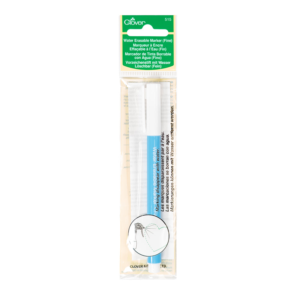 Clover Water Soluble Erasable Marker - Fine - Folded