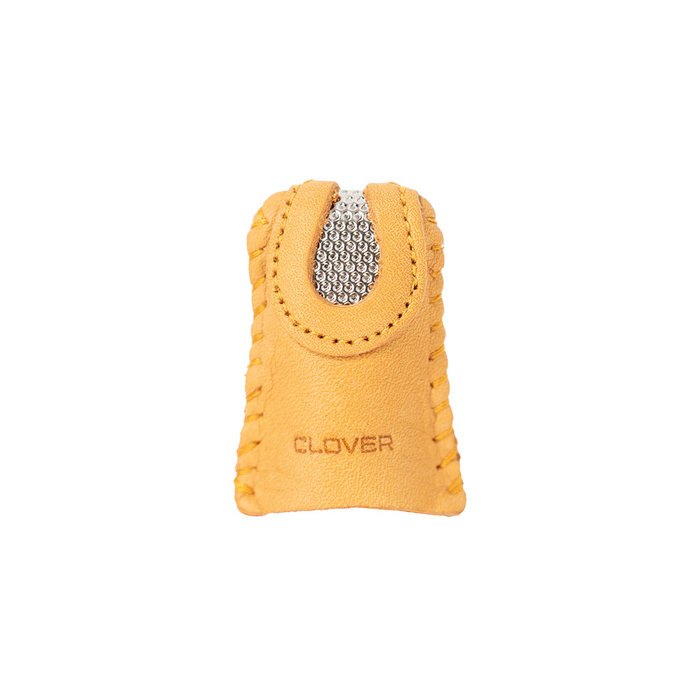 Clover Double Sided Leather Thimble Full