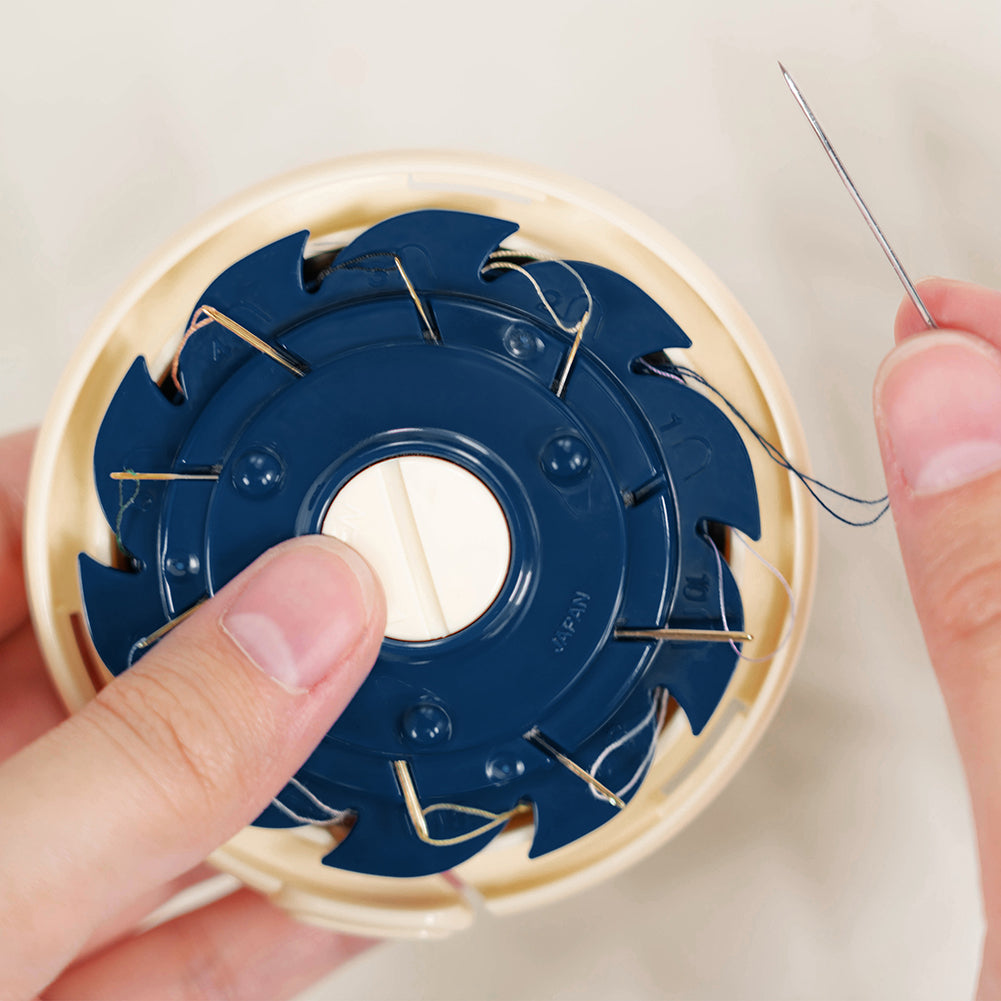 Clover Dome Threaded Needle Case - Detail