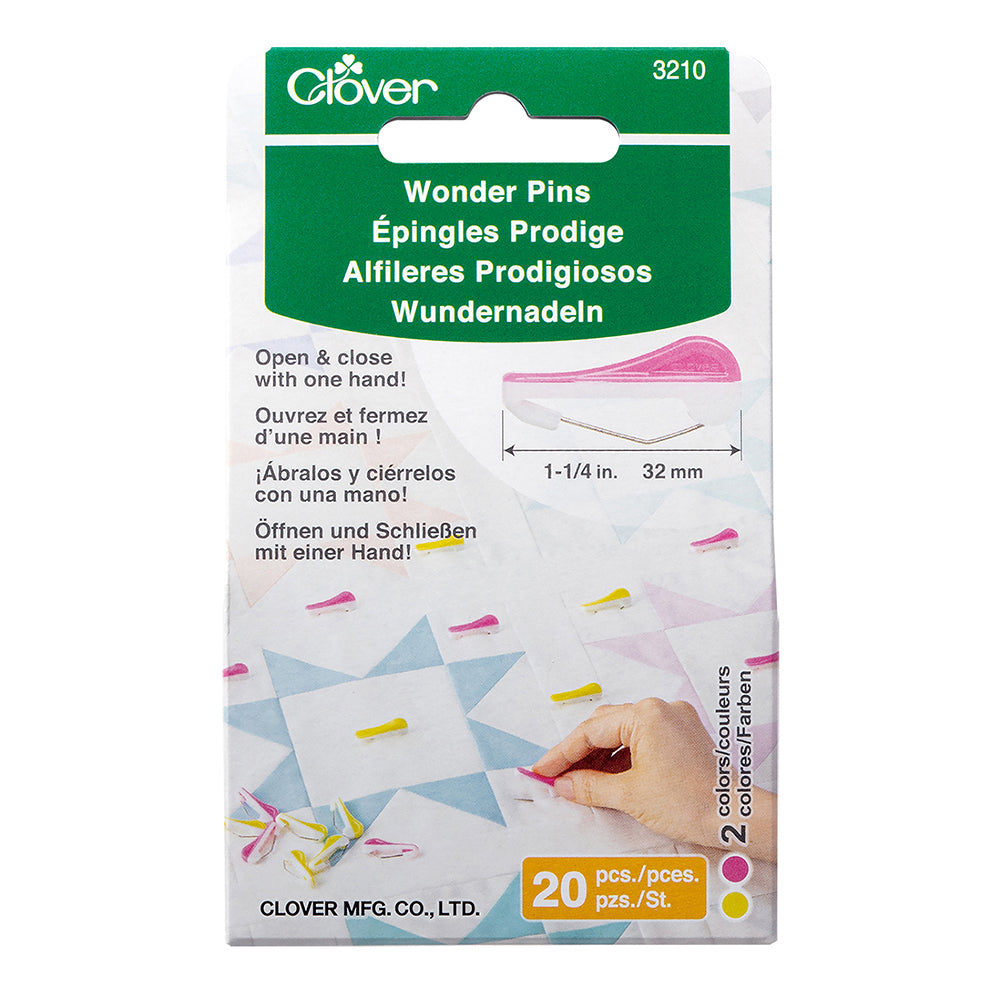 Clover Wonder Pins - 1.25" - 20 pc Drape