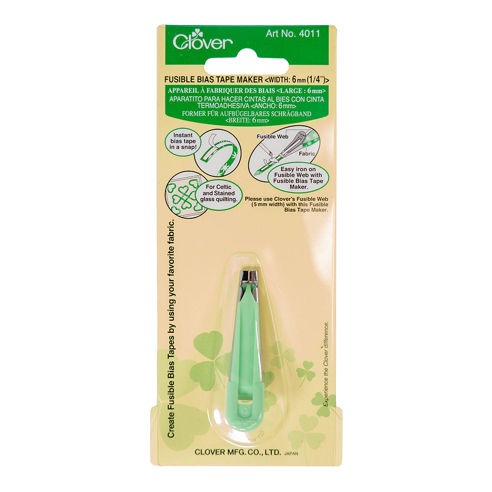 Clover Fusible Bias Tape Maker - 6mm/0.25" - Folded