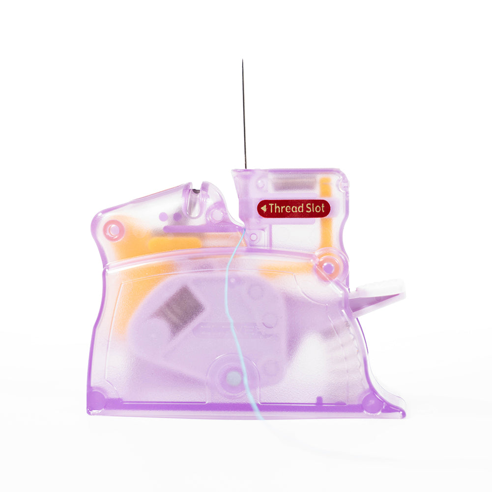 Clover Desk Needle Threader - Purple Detail