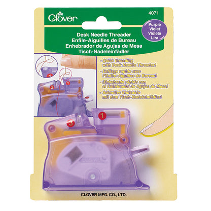 Clover Desk Needle Threader - Purple Drape