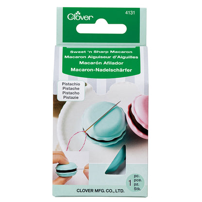Clover Sweet 'n' Sharp Macaron - Needle Holder and Sharpener - Pistachio