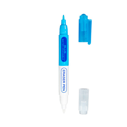 Clover Chacopen Water Erasable Fabric Marker with Eraser - Blue Folded