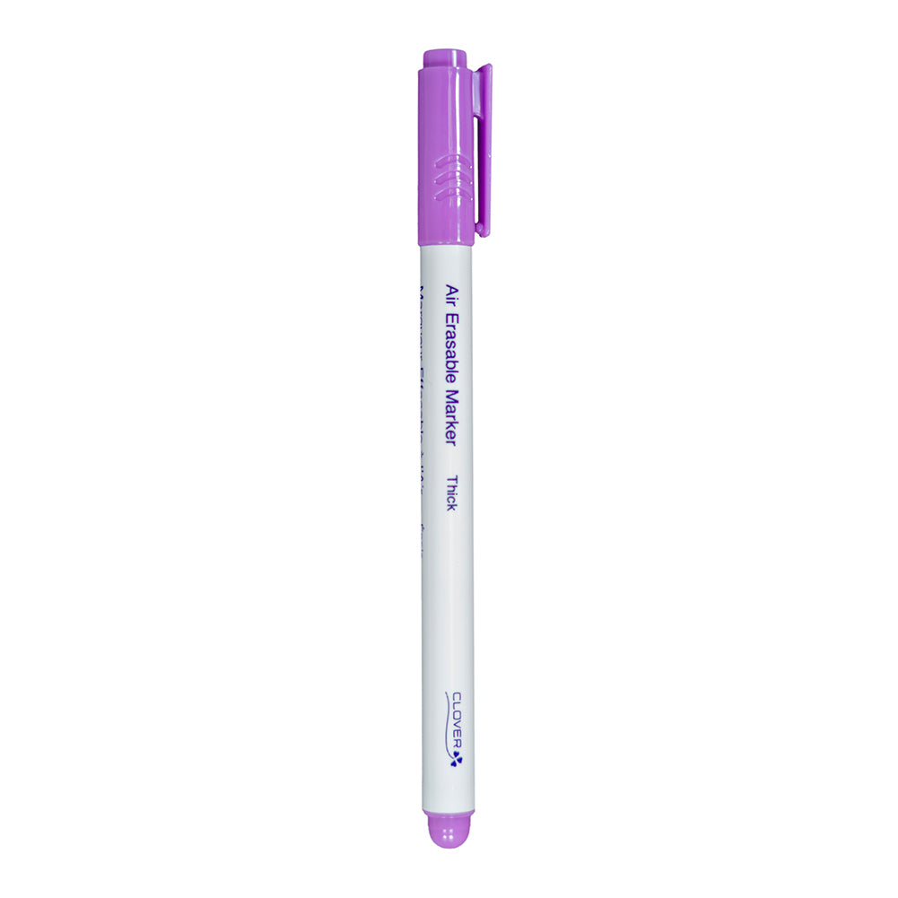 Clover Air Erasable Fabric Marker - Purple, Thick