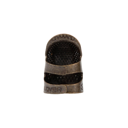Clover Open Sided Metal Thimble - Small Detail