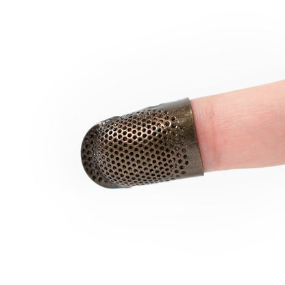 Clover Open Sided Metal Thimble - Small Full