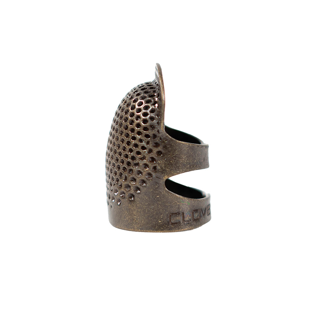 Clover Open Sided Metal Thimble - Medium Folded
