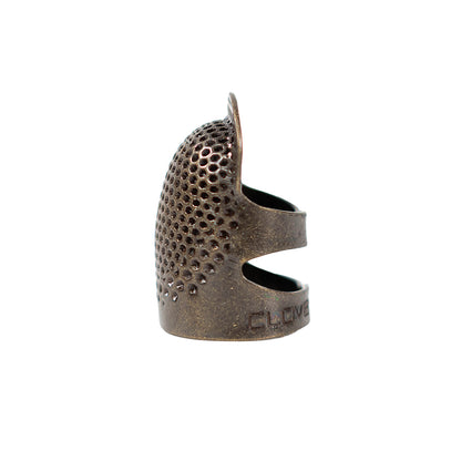 Clover Open Sided Metal Thimble - Medium Folded