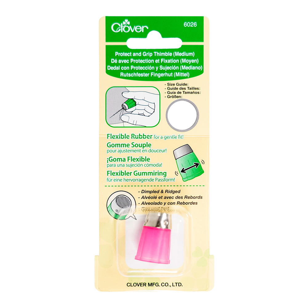 Clover Protect and Grip Thimble - Medium Folded