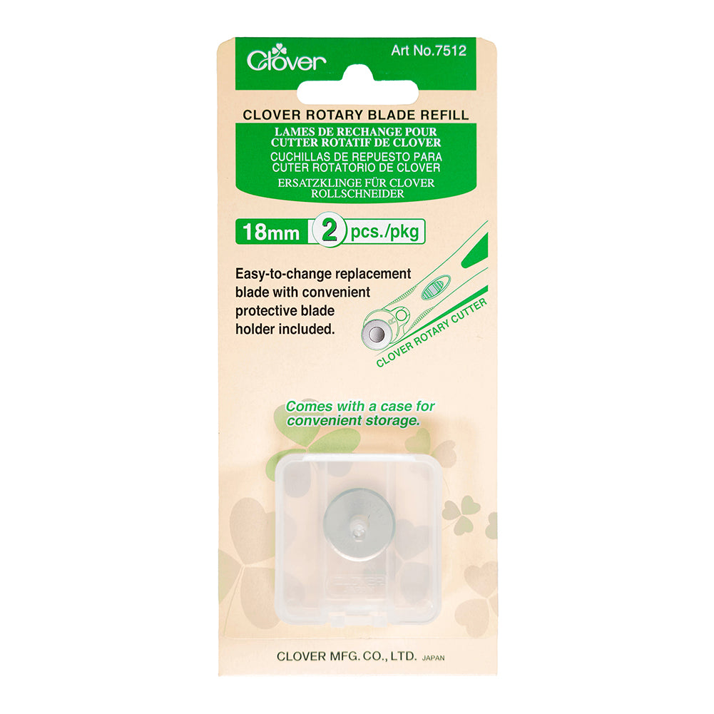 Clover Rotary Cutter Blade Refill - 18mm - 2 ct