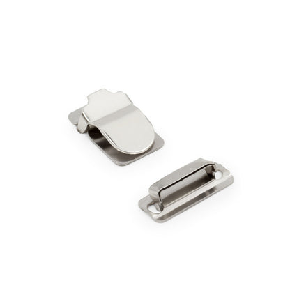 Dritz No-Sew Wide Hook & Eye Closures - Nickel - 4 Sets Folded