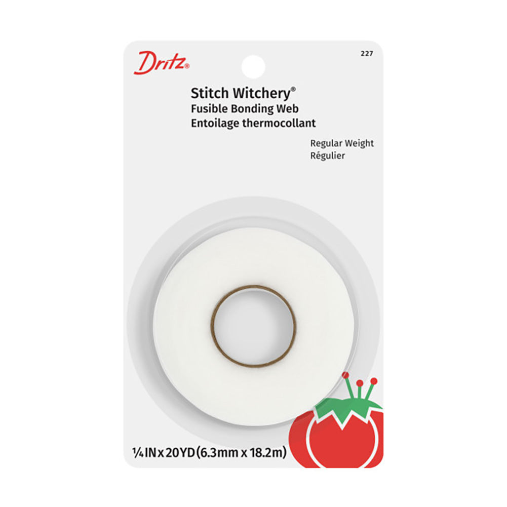 Dritz Stitch Witchery® Fusible Bonding Web - Regular Weight - 0.25" x 20yds