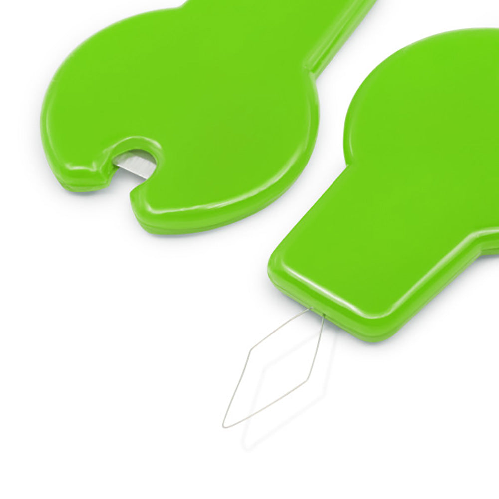 Dritz Needle Threader with Cutter - Green