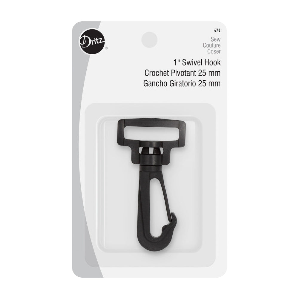 Dritz Swivel Hook - Black - 1"