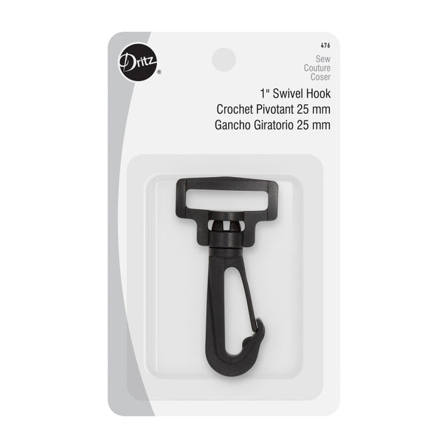 Dritz Swivel Hook - Black - 1"
