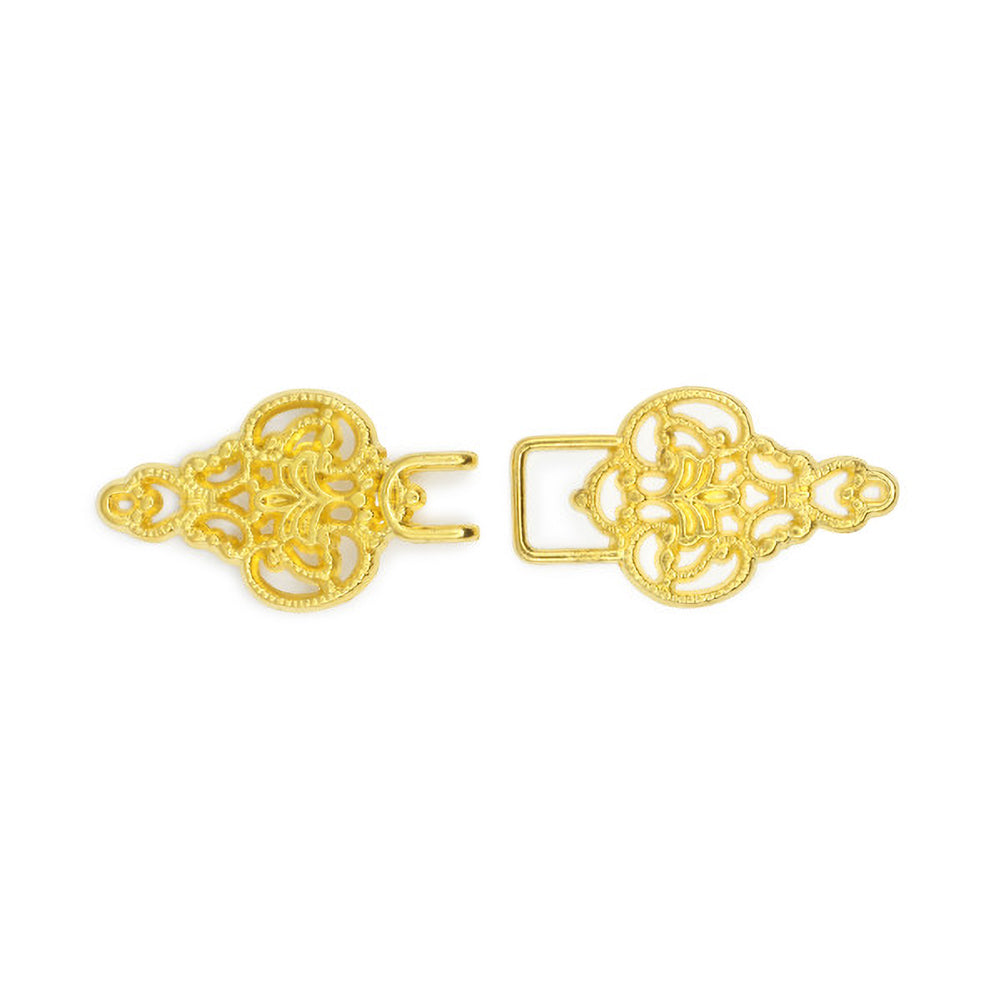 Dritz Filigree Hook & Eye Closure - Gold - 1 Set Full