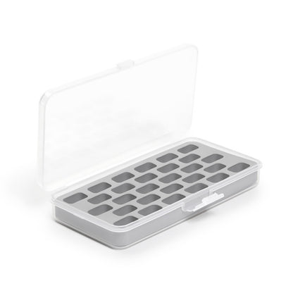 Dritz Plastic Bobbin Box with Insert - Clear Folded