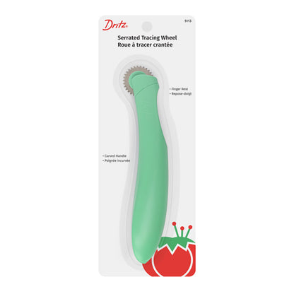 Dritz Ergonomic Serrated Tracing Wheel - Green
