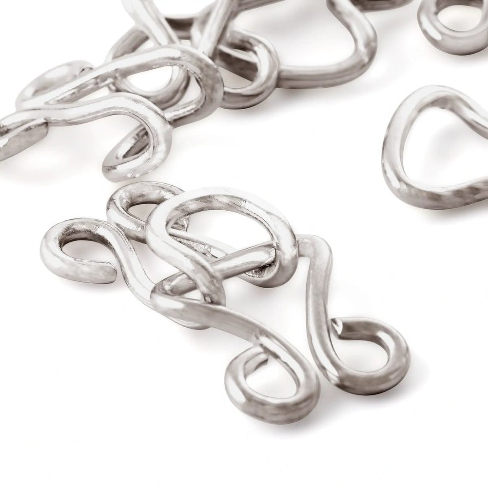 Prym Corset Hooks & Eyes - Silver Size 13 - 6 Sets Folded
