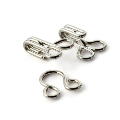 Prym Hooks & Eyes - Silver Size 1 - 12 Sets Detail