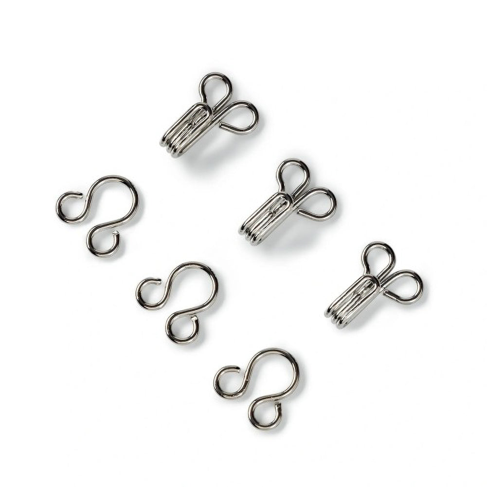 Prym Hooks & Eyes - Silver Size 3 - 12 Sets Folded